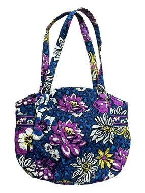 Vera Bradley Purple Blue Yellow Floral Shoulder Bag